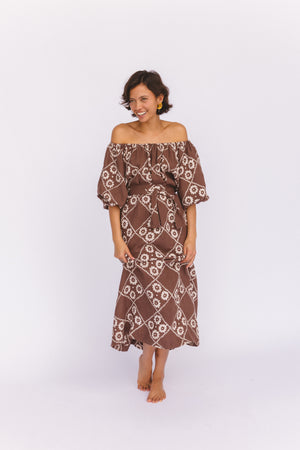 Dahlia Maxi Dress ~ Maple