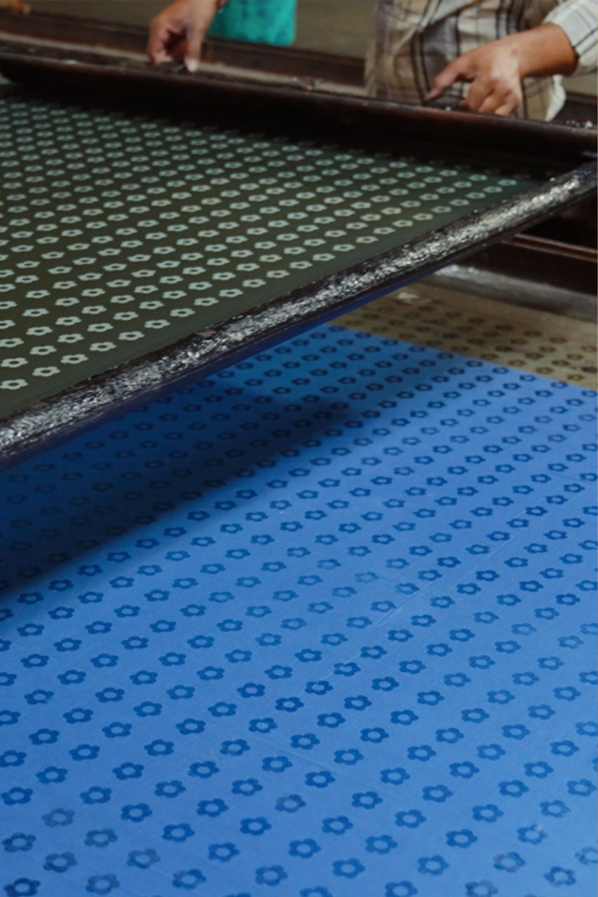 Zahra Midi Dress ~ Indigo