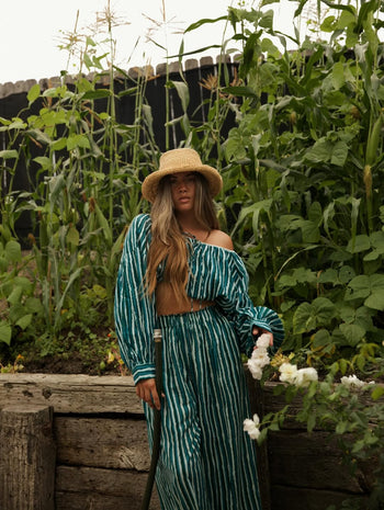 Ria Pants ~ Cyan Candy