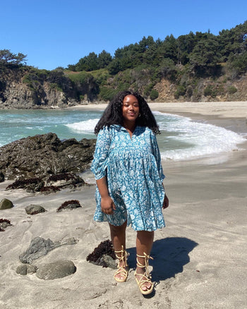 Kyra Mini Dress ~ Ocean Blue